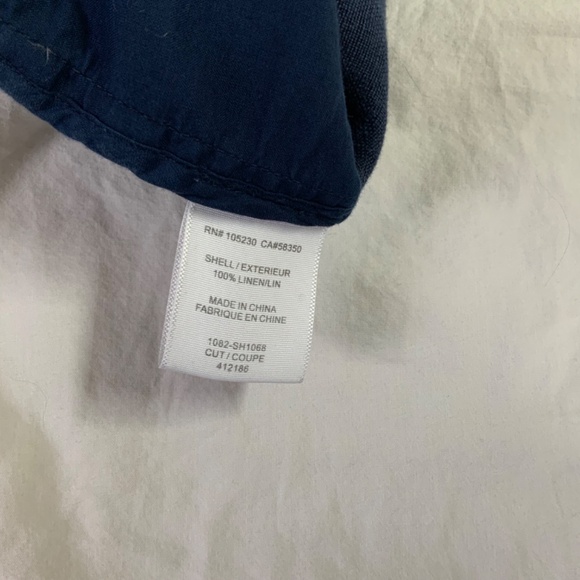 Navy Blue Merci Linen Shorts by Joie - Picture 7 of 8